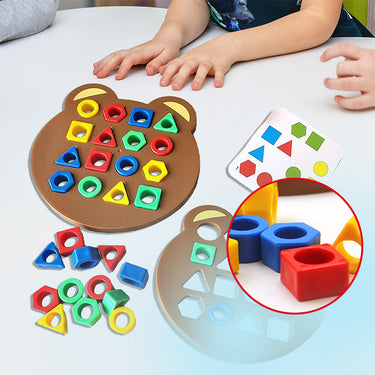 ShapeBear | Jugar y aprender con diversión - Juguete Montessori para descubrir formas